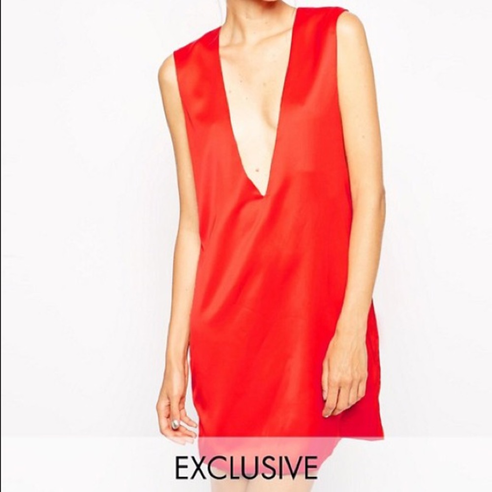 Solace London x ASOS Aurora Dress in ORANGE